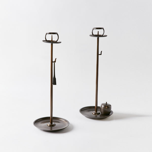 Pair of Antique Shokudai Candle Stand from Japan