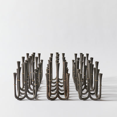 Set of Nine Candle Holders by Jens H. Quistgaard for Dansk Designs