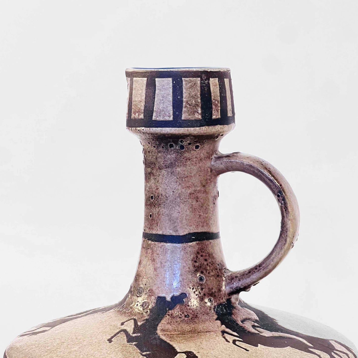 Ceramic Pitcher with Etruscan Inspired Motifs