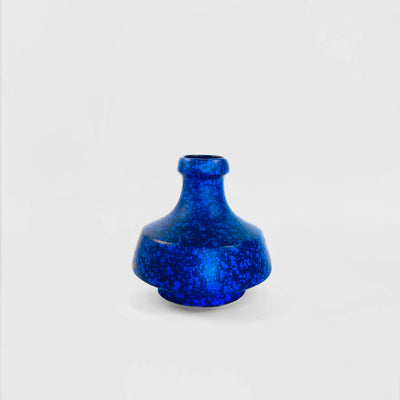 Fat Lava Studio Vase in Textured Klein Blue Glaze