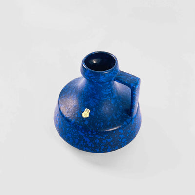 Fat Lava Studio Vase in Textured Klein Blue Glaze