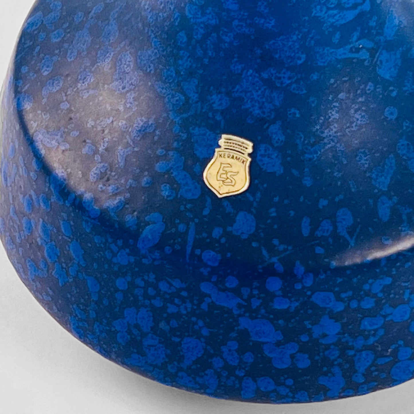 Fat Lava Studio Vase in Textured Klein Blue Glaze