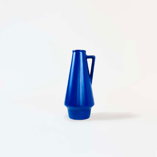 German Pottery Vase in Klein Blue