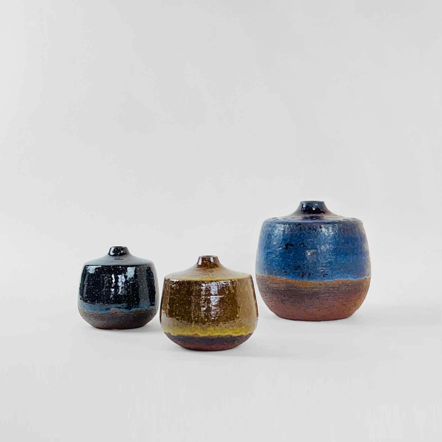 Set of Three Vases by Rudi Stahl, Germany 1970s