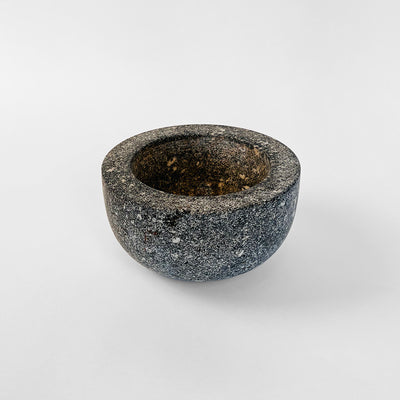 Mortar and Pestle in Solid Grey Granite