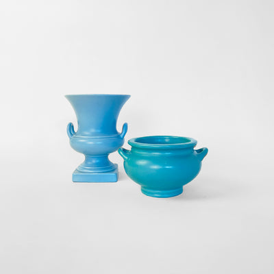 Set of American Ceramic Urn and Low Bowl, 1950s