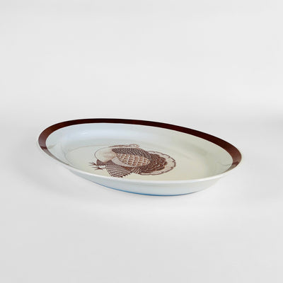 Thanksgiving Turkey Design Serving Platter, by Arabia, Finland 1960