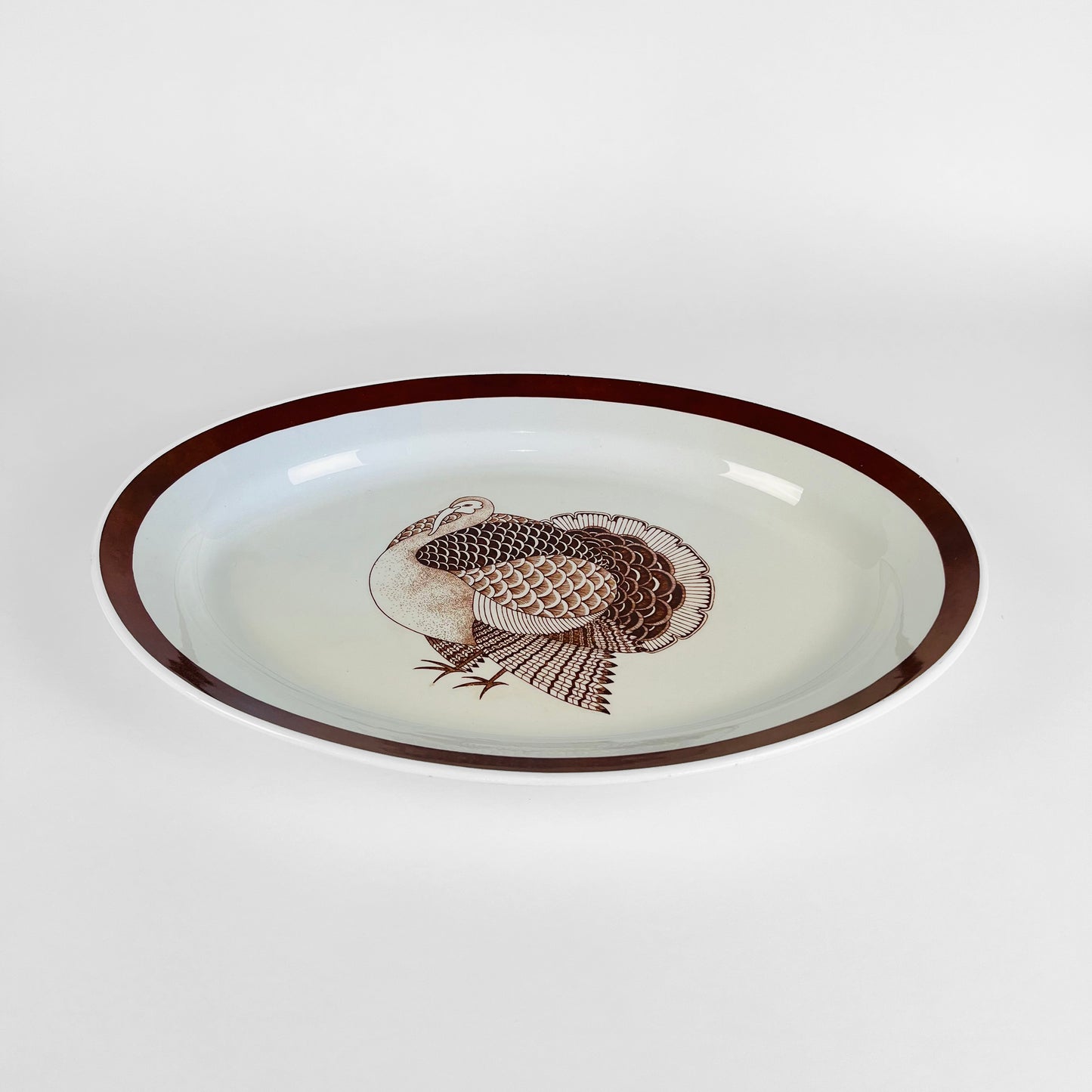 Thanksgiving Turkey Design Serving Platter, by Arabia, Finland 1960