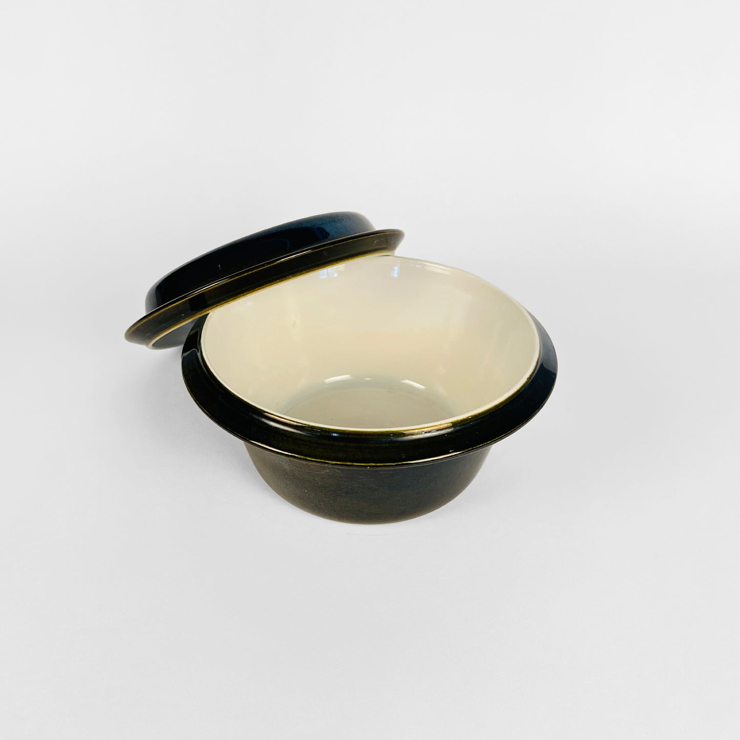 Royal Copenhagen Aluminia Faience Black Bowl, 1950s