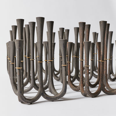 Set of Nine Candle Holders by Jens H. Quistgaard for Dansk Designs