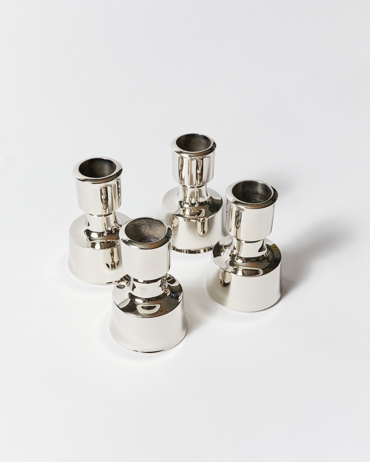 Set of Four Candle Holders by Jens H. Quistgaard for Dansk Designs