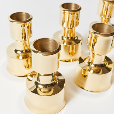 Set of Six Candle Holders by Jens H. Quistgaard for Dansk Designs