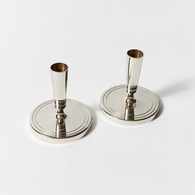 Pair of Candlesticks by Tommi Parzinger for Dorlyn Silversmiths