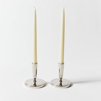 Pair of Candlesticks by Tommi Parzinger for Dorlyn Silversmiths