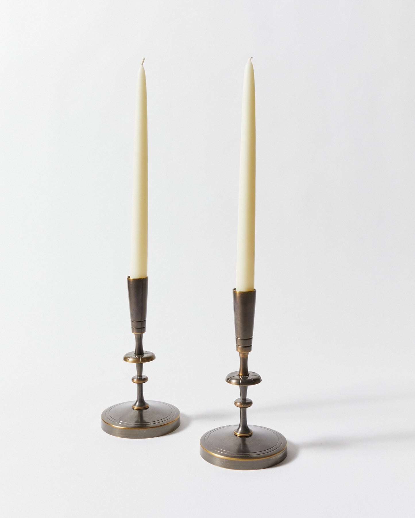 Set of Four Candlesticks by Tommi Parzinger for Dorlyn-Silversmiths