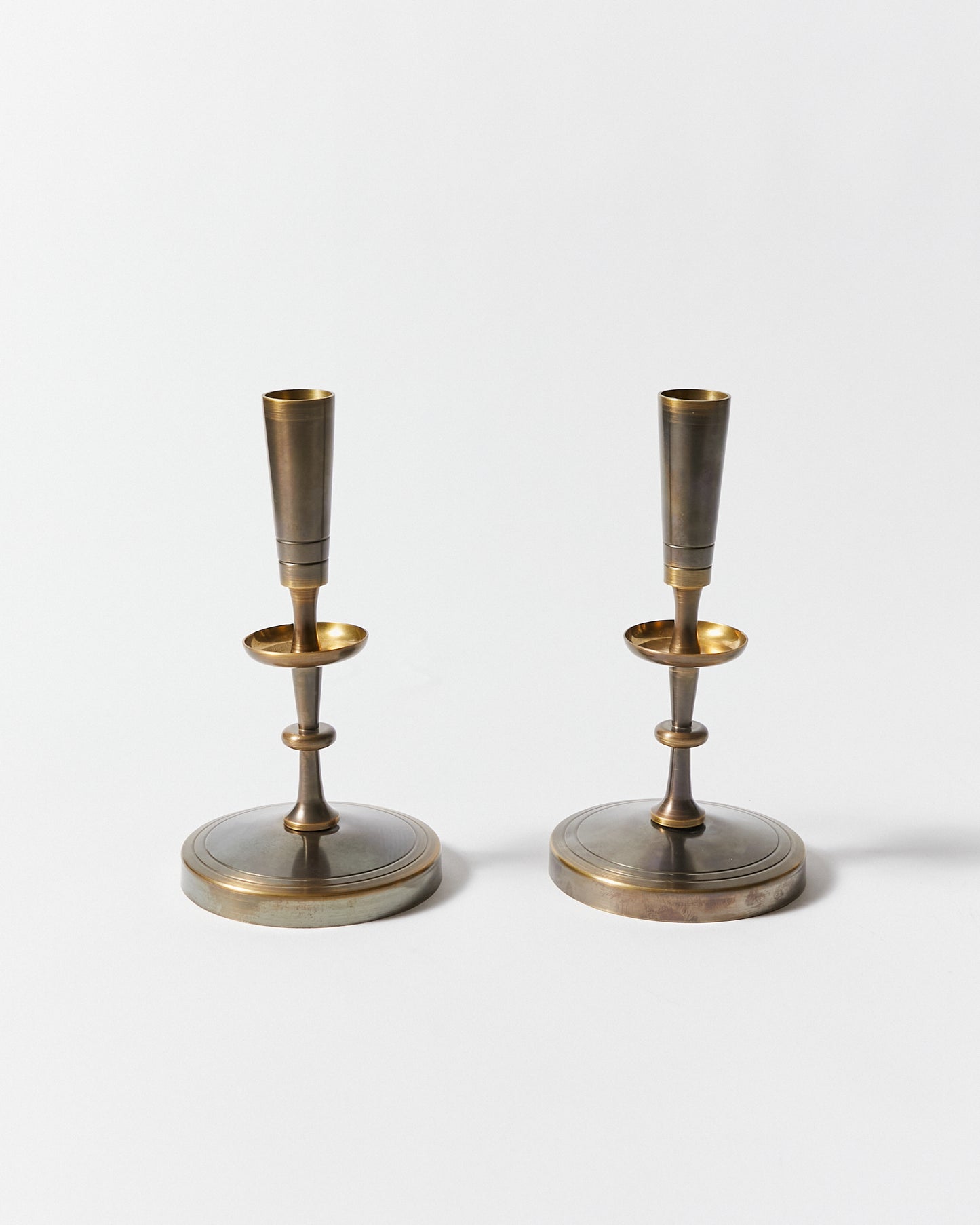 Pair of Candlesticks by Tommi Parzinger for Dorlyn-Silversmiths