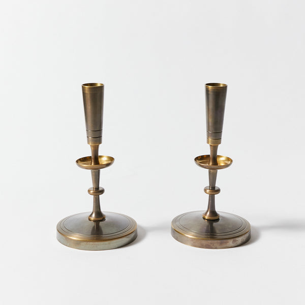 Pair of Candlesticks by Tommi Parzinger for Dorlyn-Silversmiths