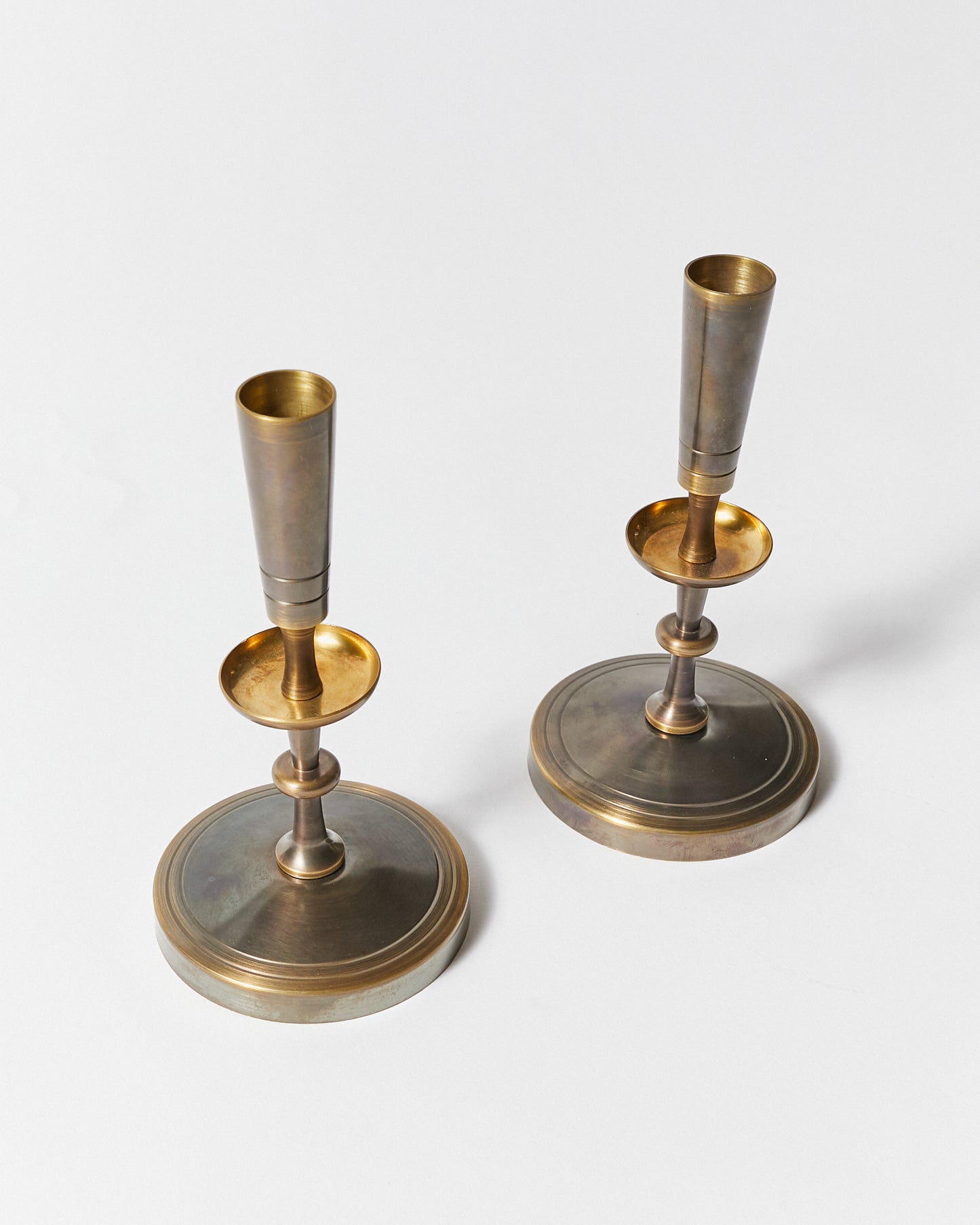 Pair of Candlesticks by Tommi Parzinger for Dorlyn-Silversmiths