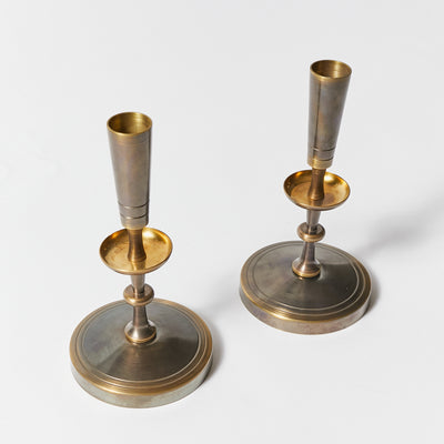 Pair of Candlesticks by Tommi Parzinger for Dorlyn-Silversmiths