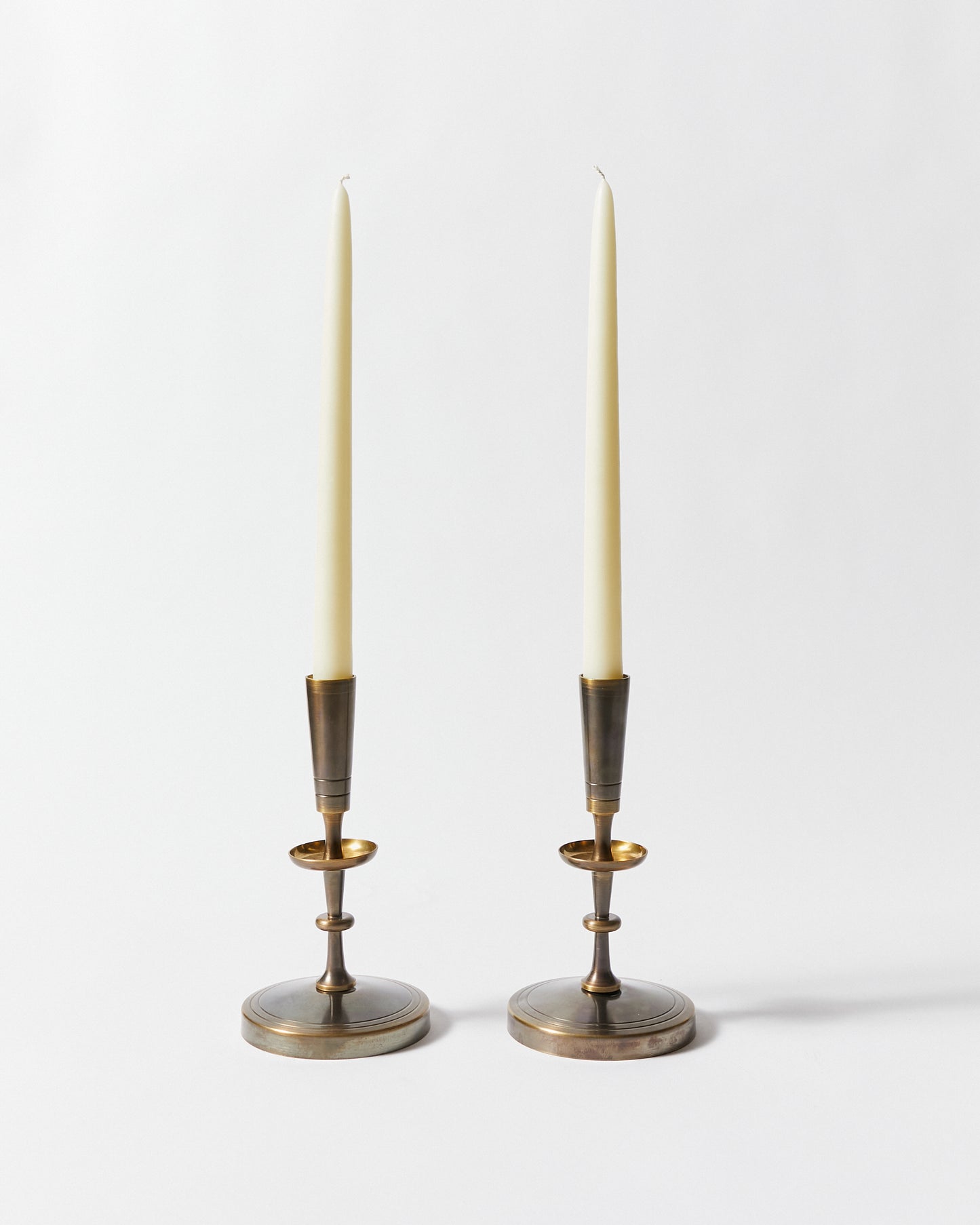 Pair of Candlesticks by Tommi Parzinger for Dorlyn-Silversmiths