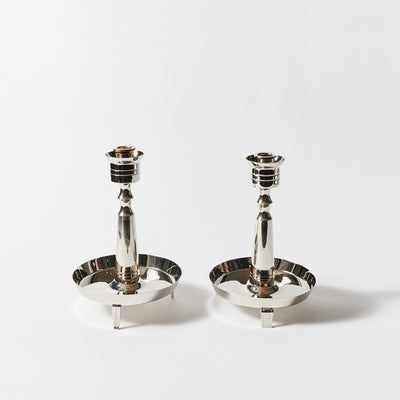 Pair of Candle Holders by Tommi Parzinger for Dorlyn-Silversmiths