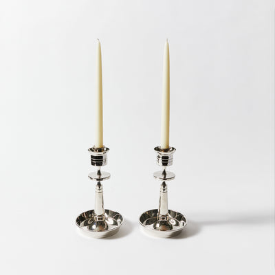 Pair of Candle Holders by Tommi Parzinger for Dorlyn-Silversmiths