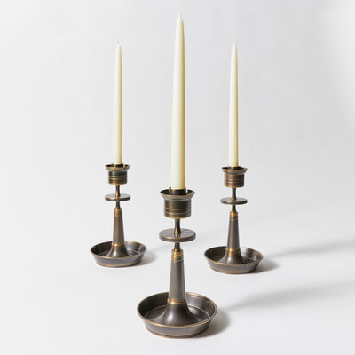 Set of Six Candle Holders by Tommi Parzinger for Dorlyn-Silversmiths