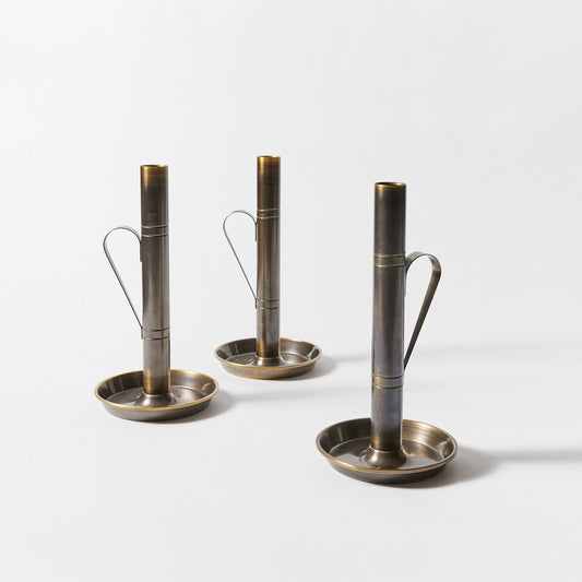 Set of Three Candle Holders by Tommi Parzinger for Dorlyn-Silversmiths