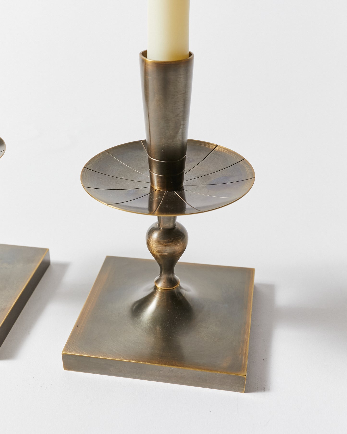 Pair of Candlesticks by Tommi Parzinger for Dorlyn-Silversmiths