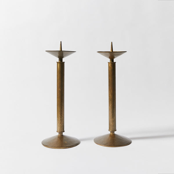 Pair of Large Art Deco Style Candle Holders