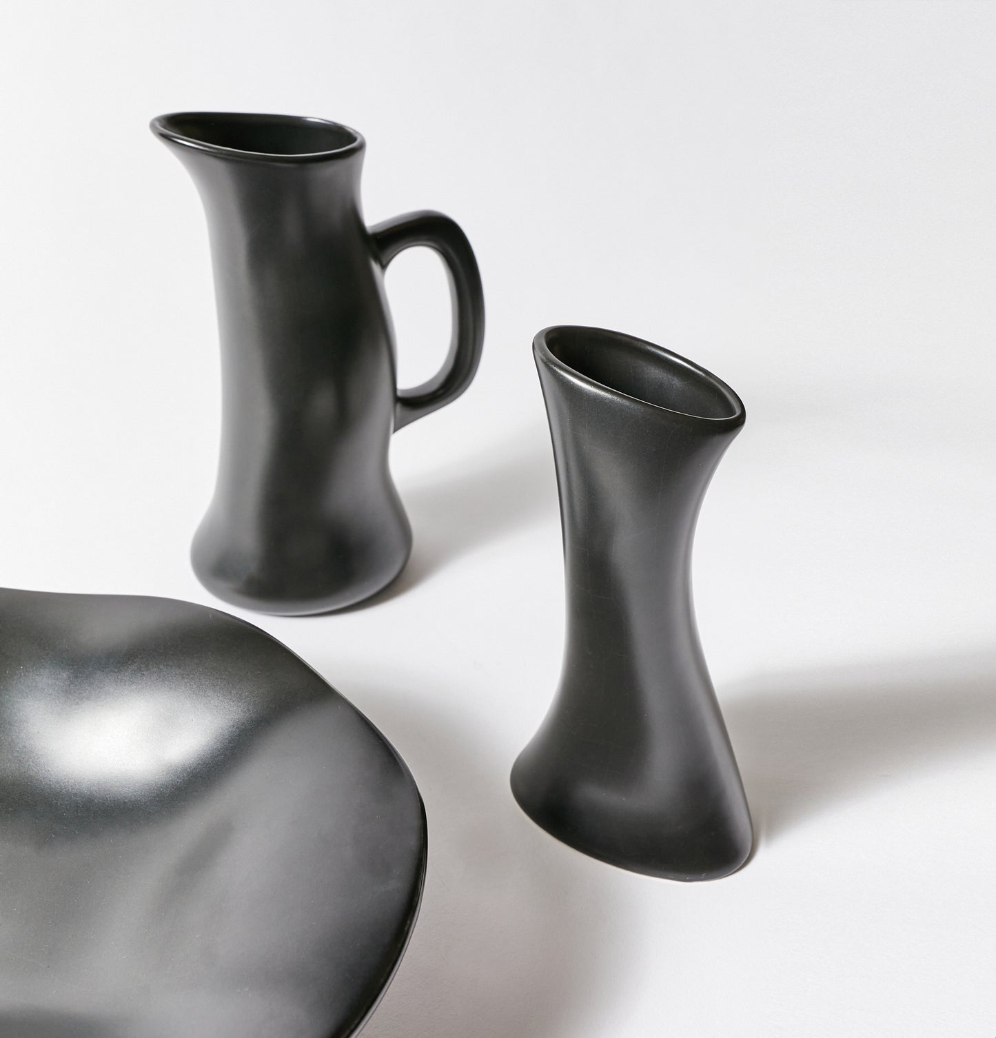 Set of Three Ceramic Pieces in Organic Shape by Robert Welch