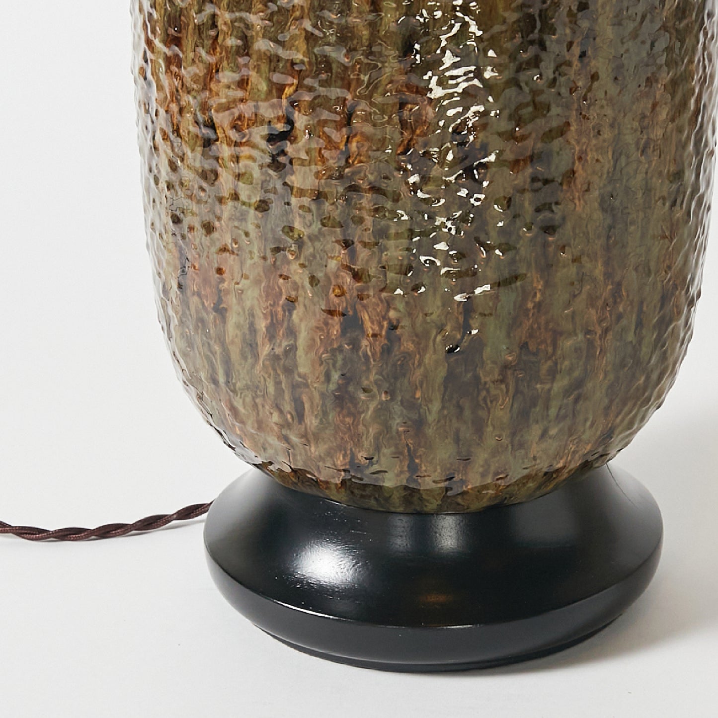 Mid Century Textured Glaze Ceramic Table Lamp