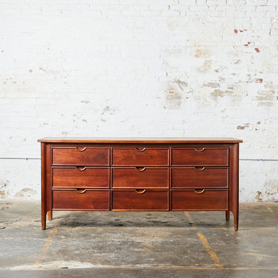 Sculptural Legs Nine Drawers Long Dresser Credenza