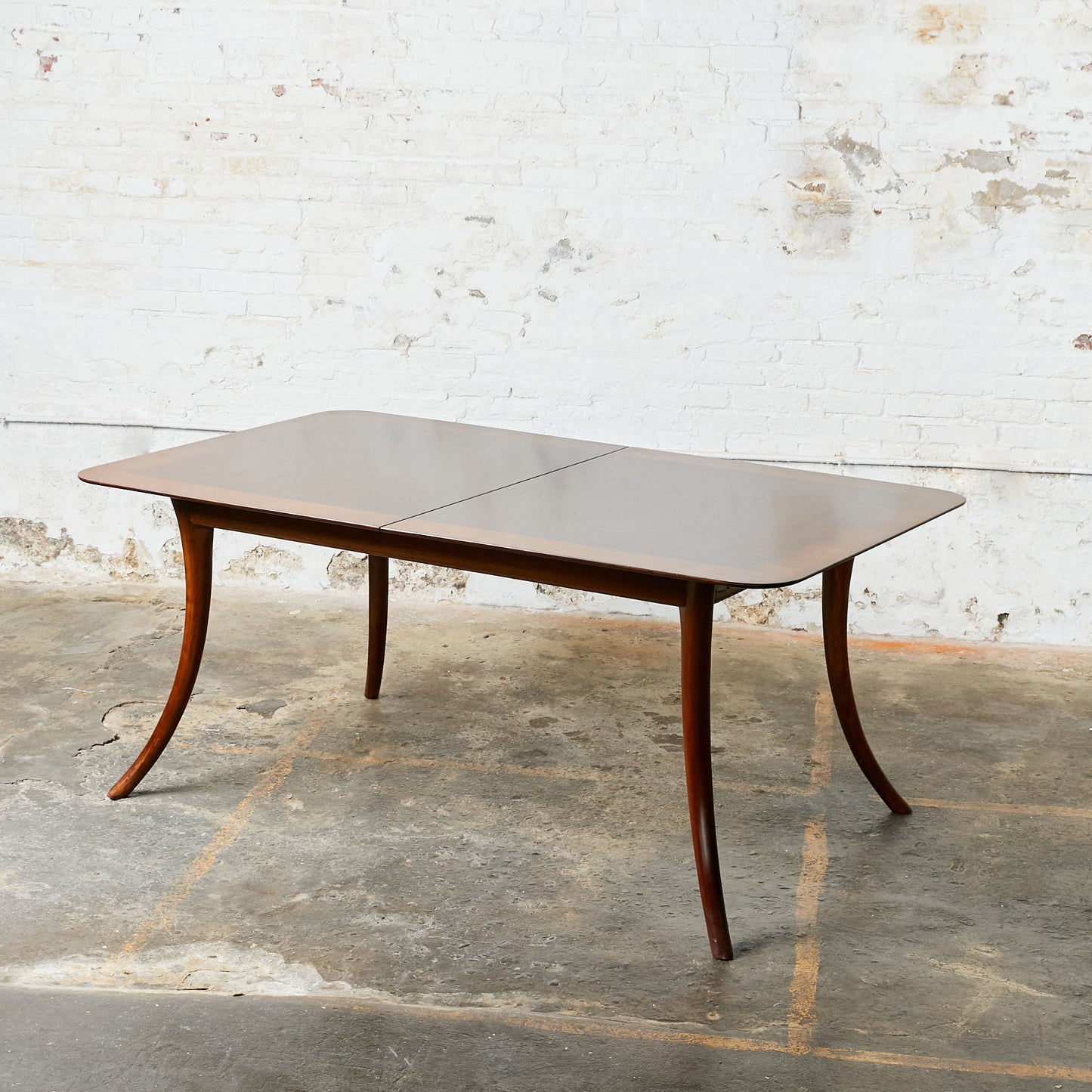 Mid-Century Modern Walnut Dining Table Designed by Robsjohn Gibbings for Widdicomb