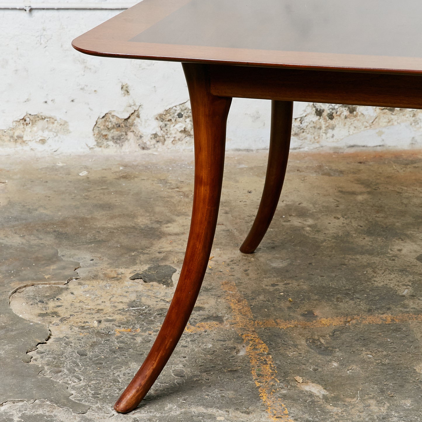 Mid-Century Modern Walnut Dining Table Designed by Robsjohn Gibbings for Widdicomb