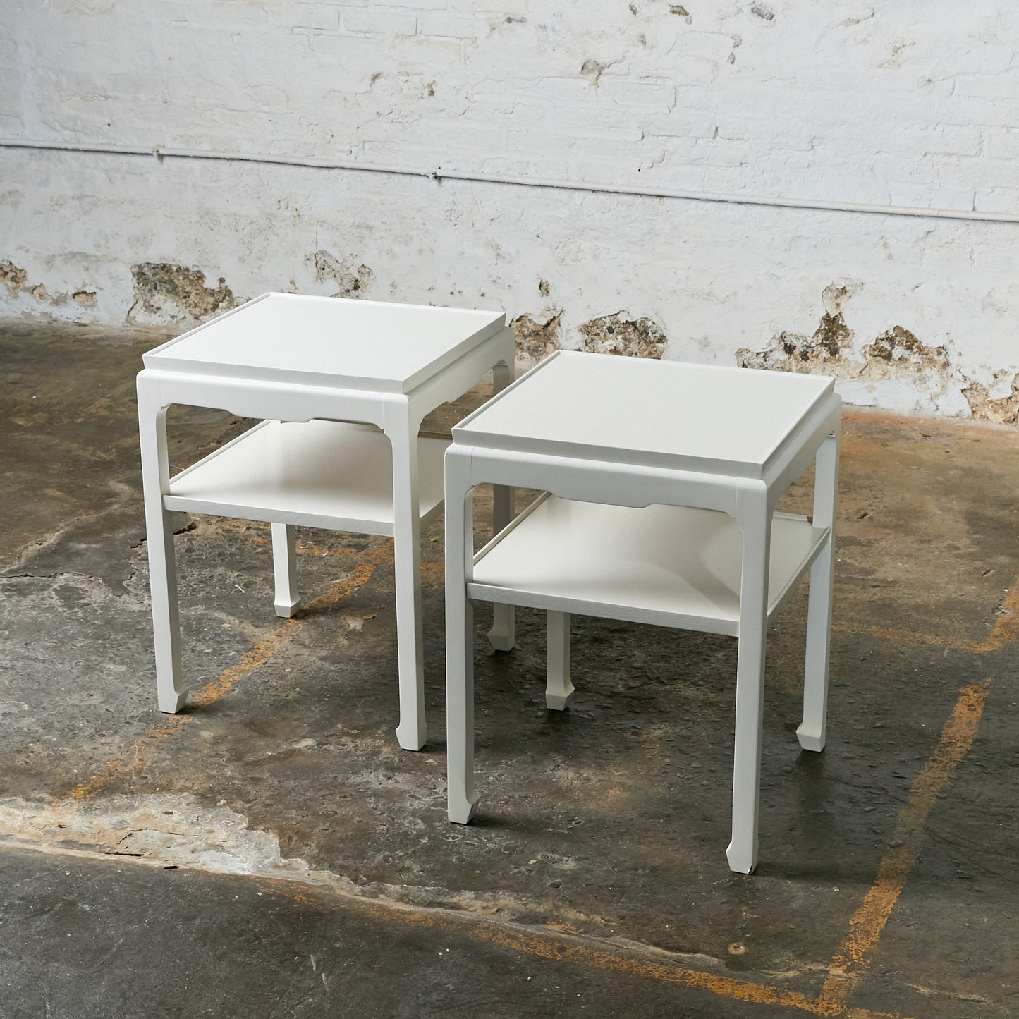 Pair of Hollywood Regency Style Side Tables Attributed to Tommi Parzinger