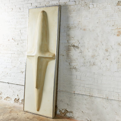 Large Dutch Abstract Face Wall Sculpture