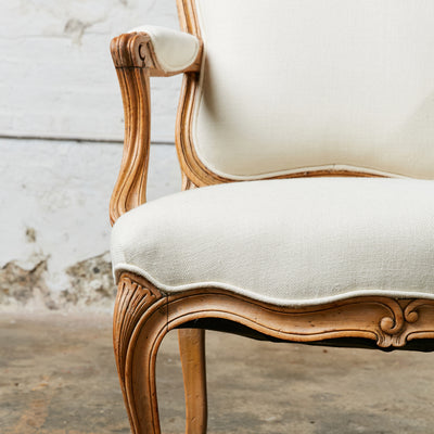 A Pair of Louis XV Style Arm Chairs