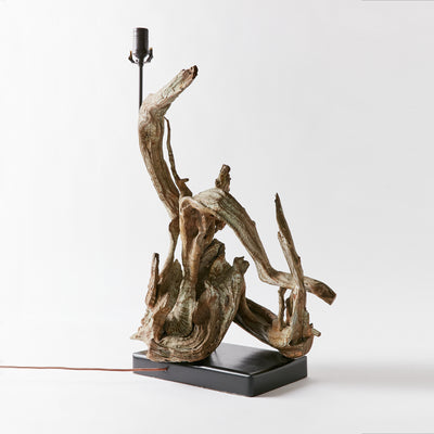 Sculptural Mid-Century Driftwood Lamp