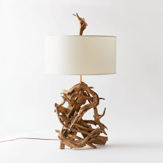 Sculptural Driftwood Lamp