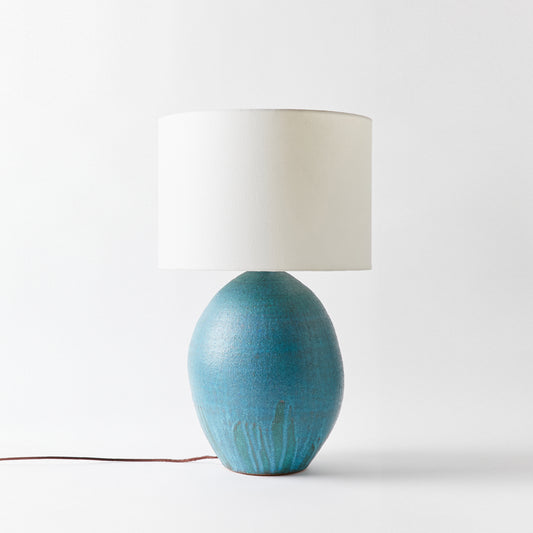 Ceramic Blue Lamp