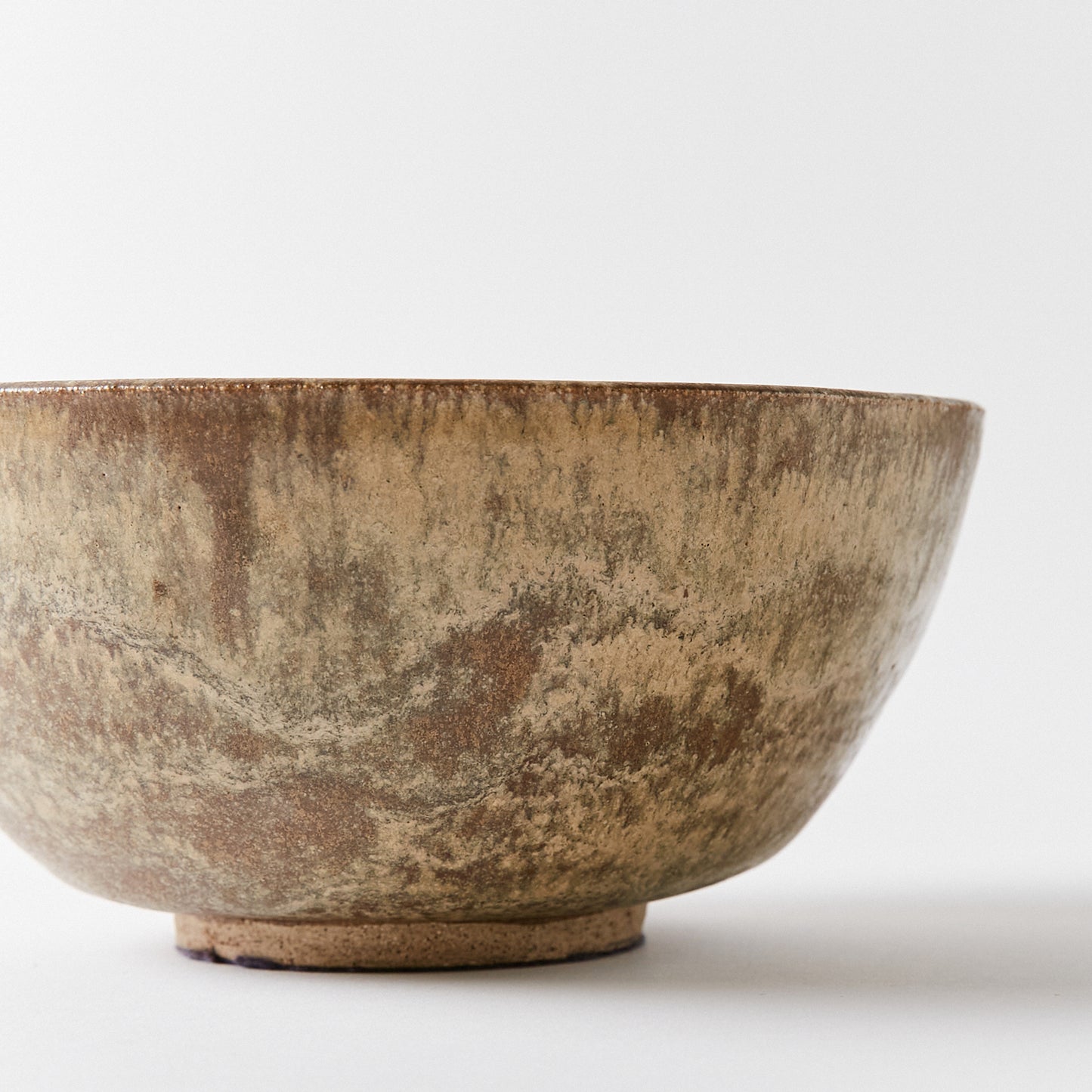 Ceramic Bowl with Beautiful Brown Textured Finish