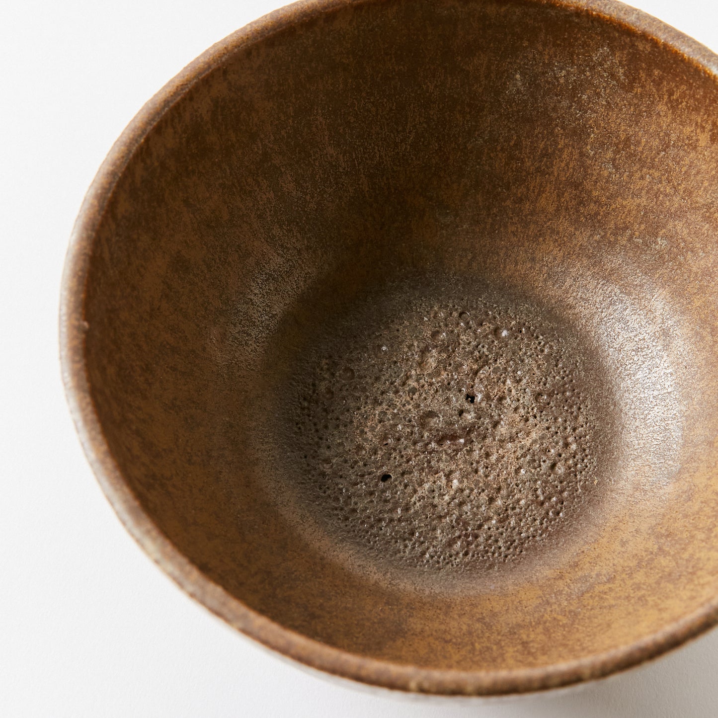 Ceramic Bowl with Beautiful Brown Textured Finish