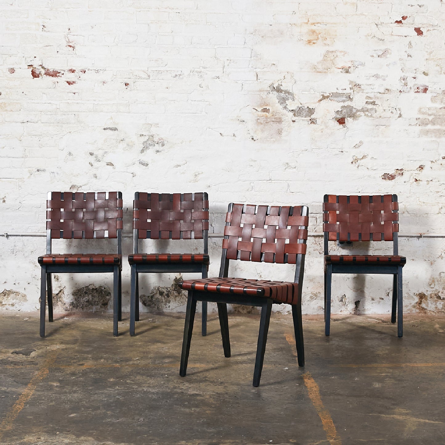 Set of Four Chairs in the Style of Jens Risom