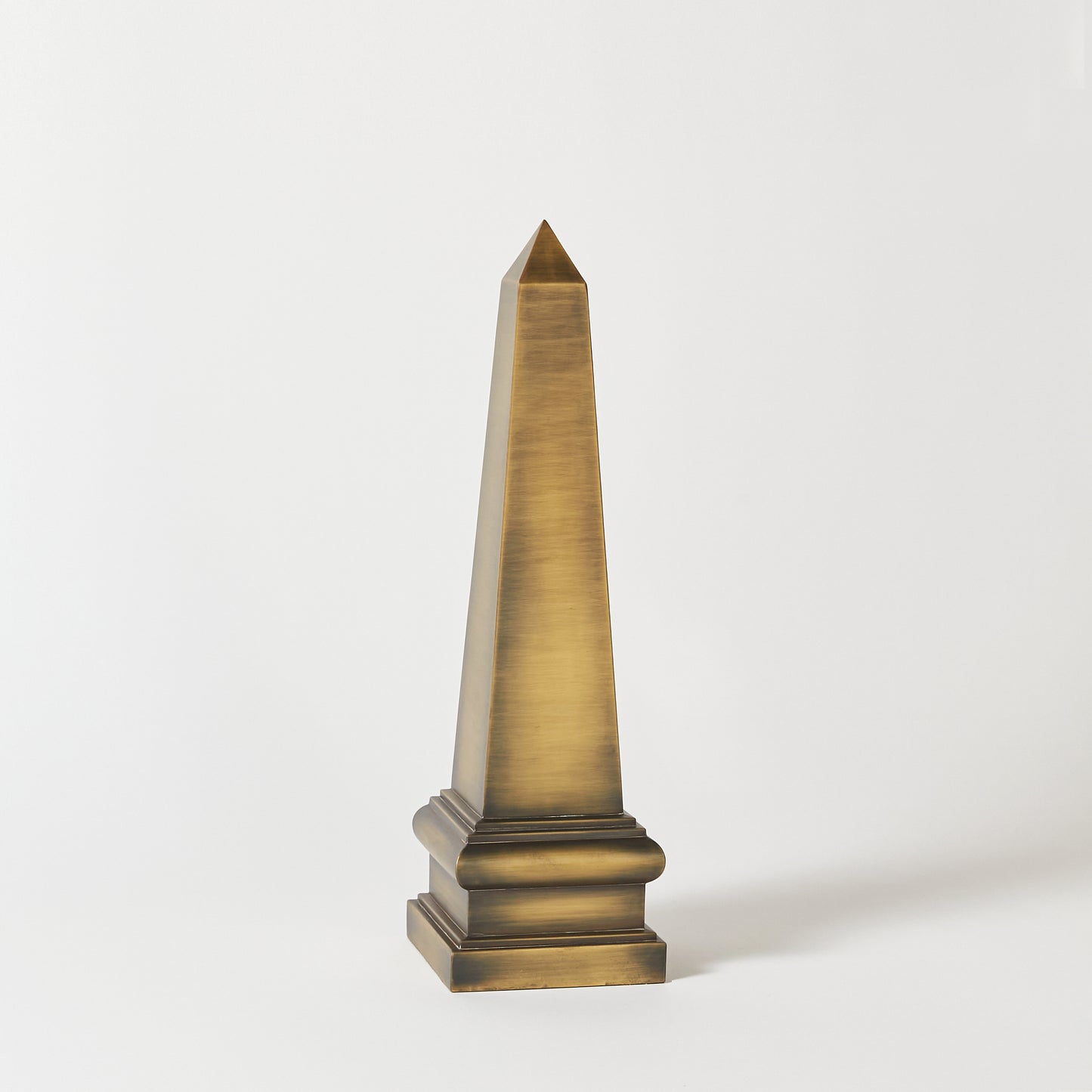 Brass Obelisk Refinished in Antique Bronze Finish from Gimbels Department Store