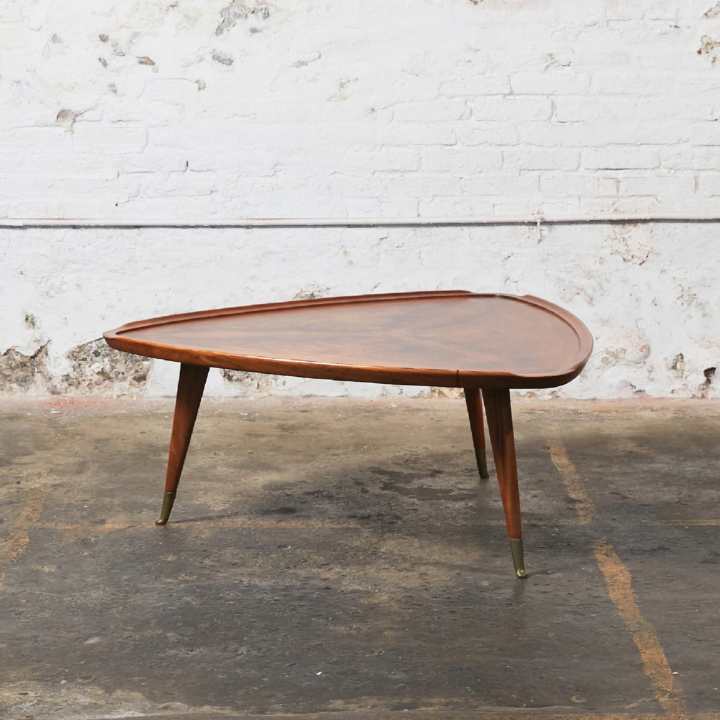 Brazilian Triangular Coffee Table in the Style of Giuseppe Scapinelli