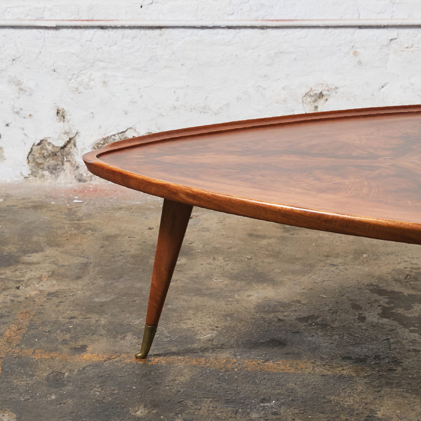 Brazilian Triangular Coffee Table in the Style of Giuseppe Scapinelli