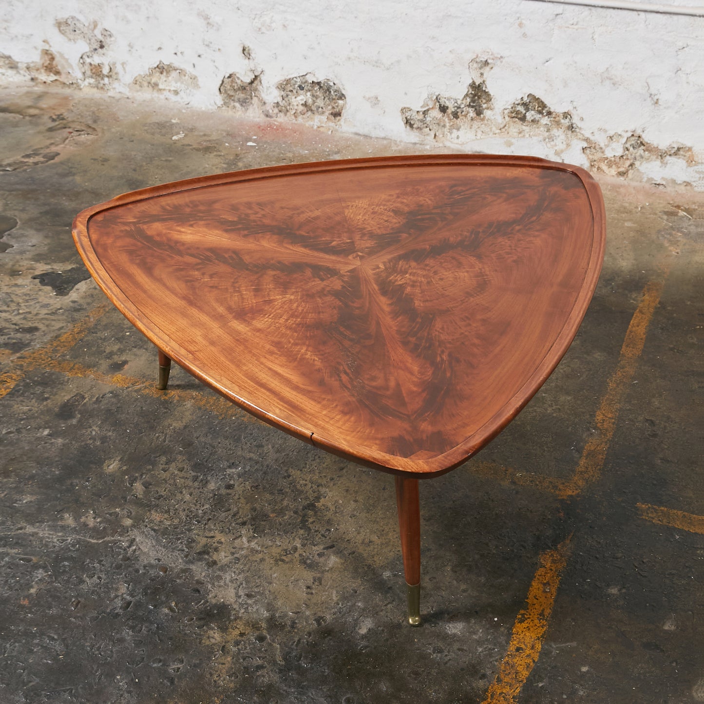 Brazilian Triangular Coffee Table in the Style of Giuseppe Scapinelli