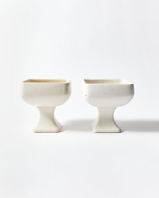 Pair of Floraline White Vases